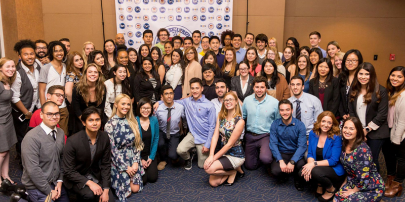 A group of students and staff