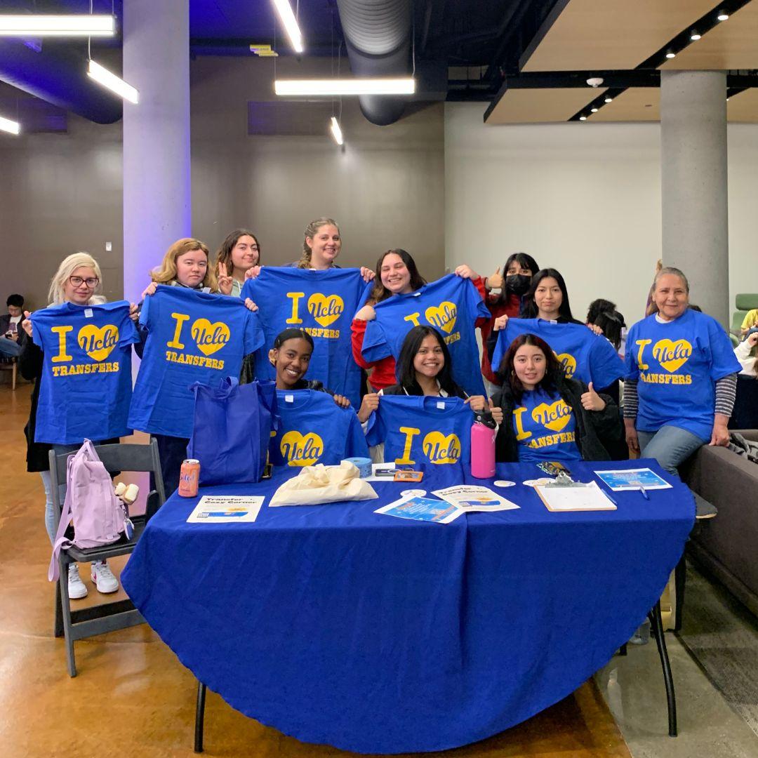 Volunteers at a transfer event